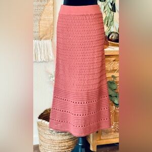 Crochet Slip Maxi Skirt